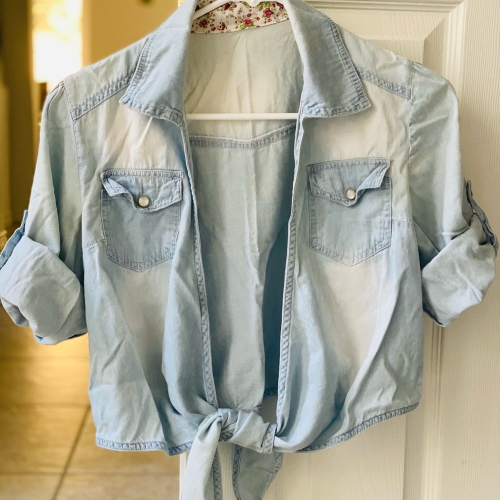 Denim top